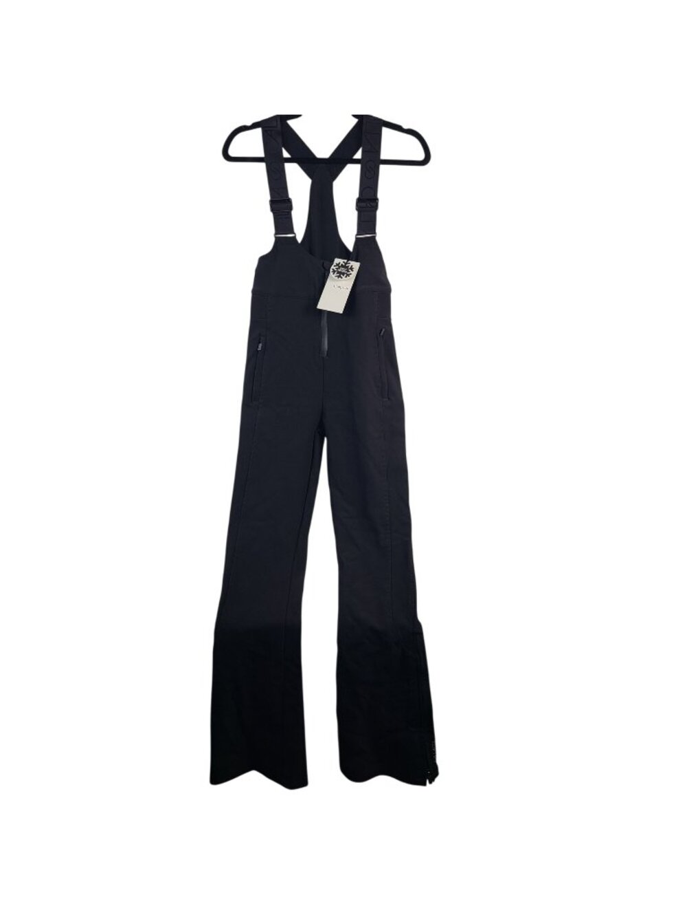 NEW Calia Black Outdoor Snow Bib Adjustable Straps & Water-Repellent Sz XS